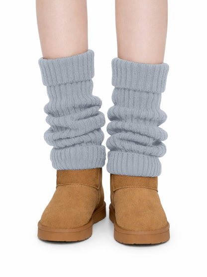 Premium Beenwarmers, Zachte Scheenverwarmers, Heather Grey