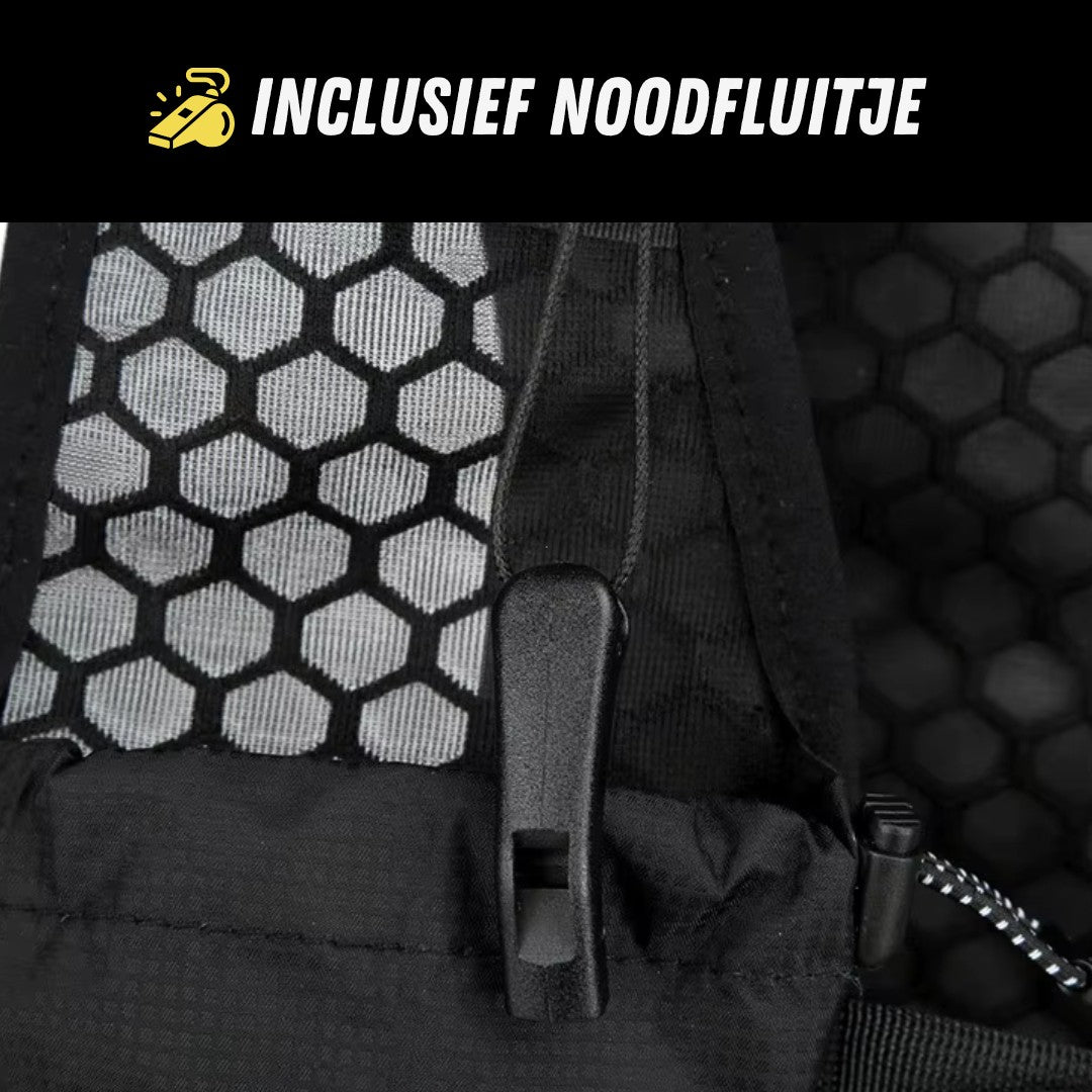 Premium Hardloopvest, Running Vest voor Dames en Heren, Noodfluitje
