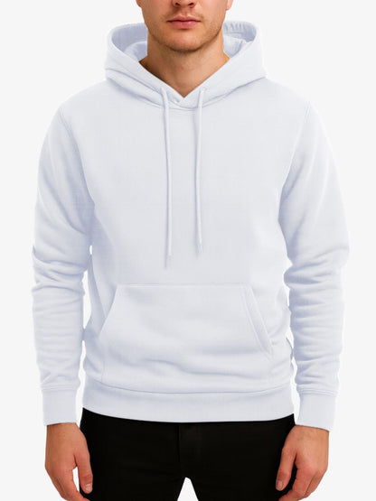 Premium Hoodie Heren, Sweater met Capuchon, Frost White