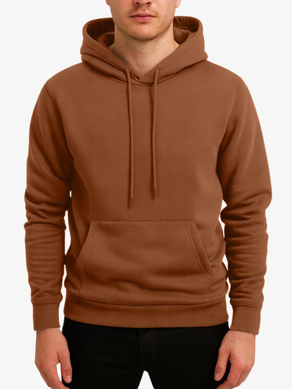 Premium Hoodie Heren, Sweater met Capuchon, Mocha Brown