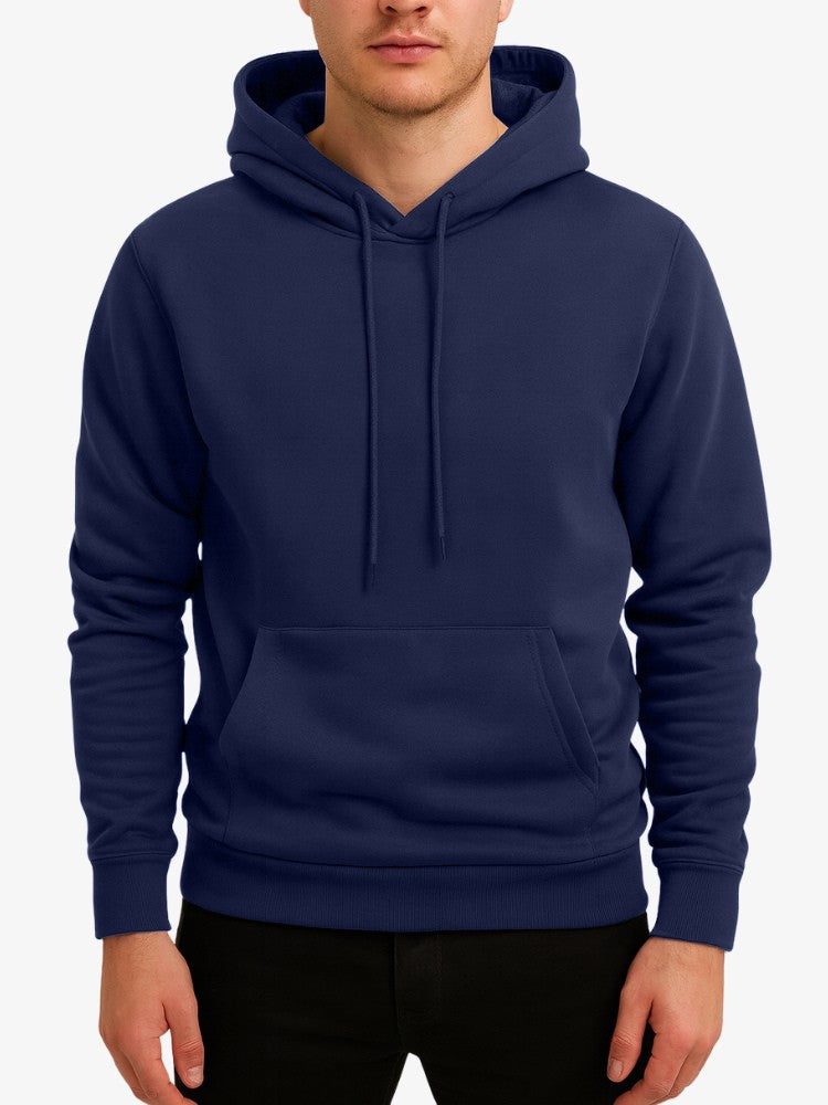 Premium Hoodie Heren, Sweater met Capuchon, Navy Blue