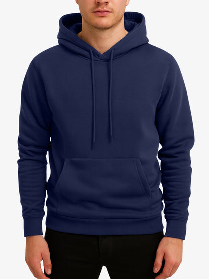 Premium Hoodie Heren, Sweater met Capuchon, Navy Blue