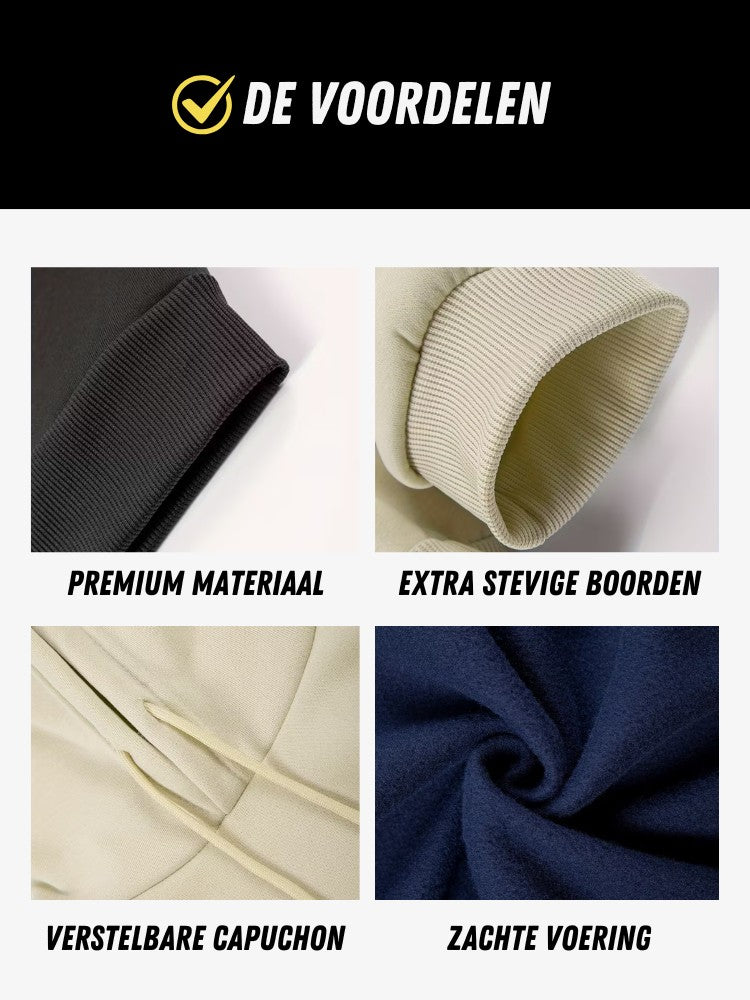 Premium Hoodie Heren, Sweater met Capuchon, Voordelen
