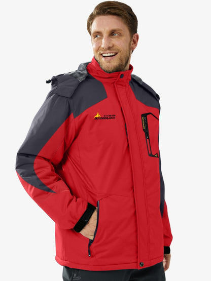 Premium Ski Jas Heren, Waterdichte Winterjas, Scarlet Red