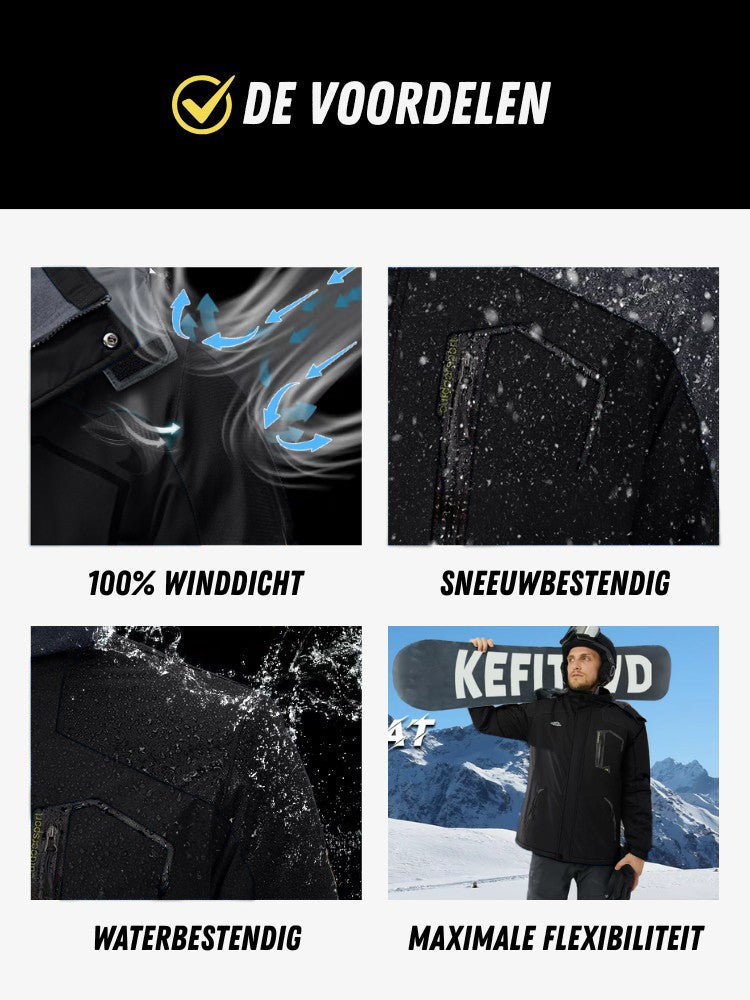 Premium Ski Jas Heren, Waterdichte Winterjas, Voordelen