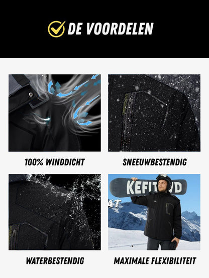Premium Ski Jas Heren, Waterdichte Winterjas, Voordelen