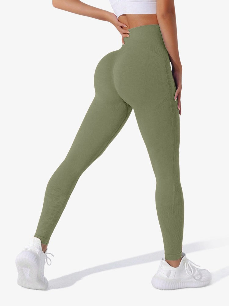 Premium Sportlegging, Hoge Taille Legging, Olive Green