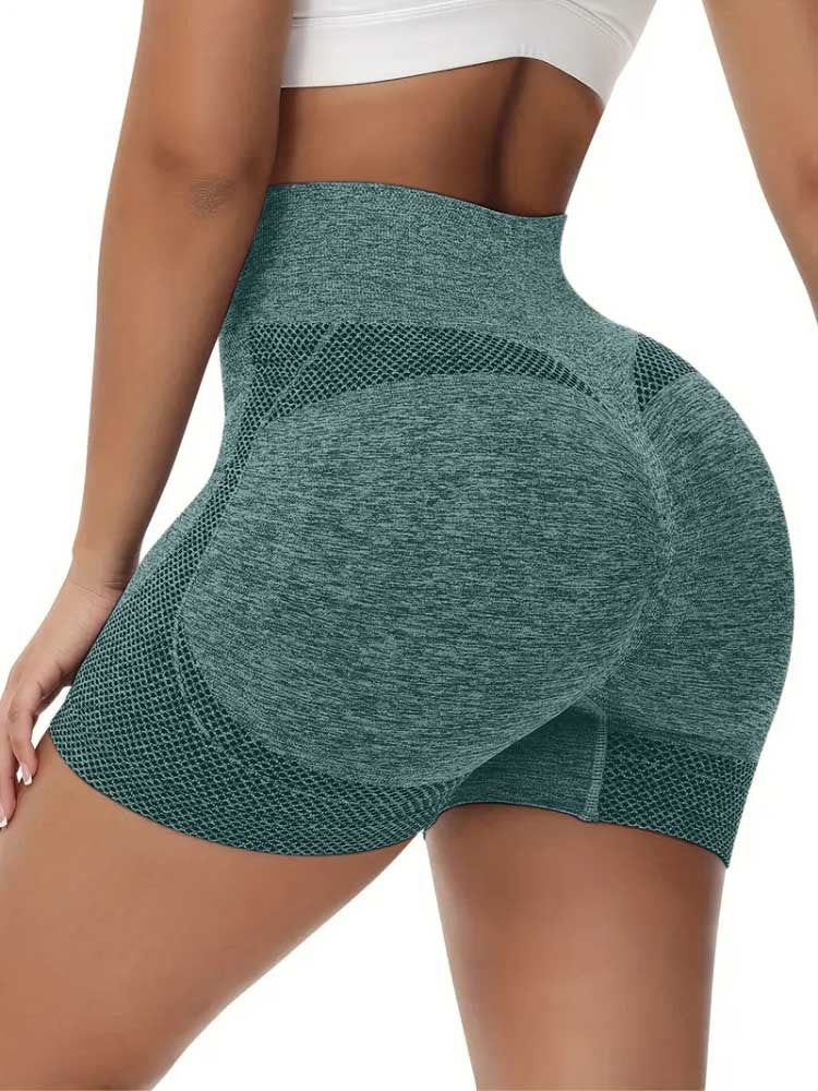 Premium Sportlegging Kort, Sportbroekje Dames, Emerald Green