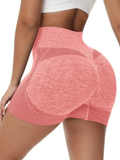 Premium Sportlegging Kort, Sportbroekje Dames, Rose Red