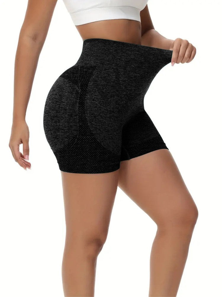 Seamless Short, Premium Push-up Sportlegging Kort, Midnight Black, Detail 2