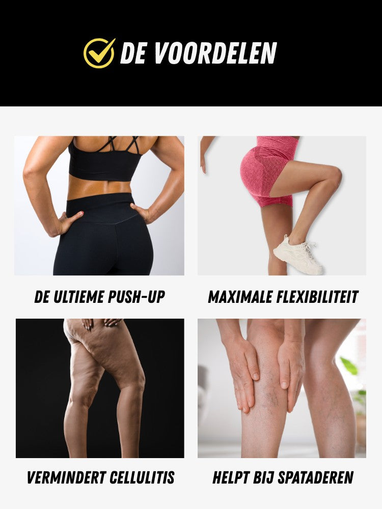 Seamless Short, Premium Push-up Sportlegging Kort, voordelen