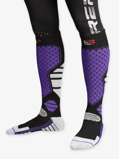 Skisokken Pro Dames, Extra Warme Skisokken, Frost Purple