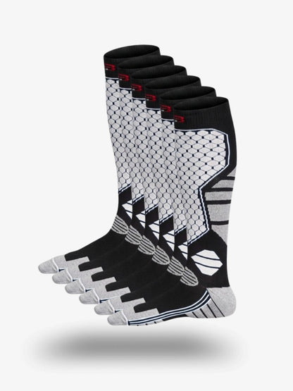 Skisokken Pro Heren 3-Pack, Extra Warme Skisokken, Polar White