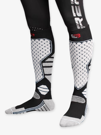 Skisokken Pro Heren, Extra Warme Skisokken, Polar White