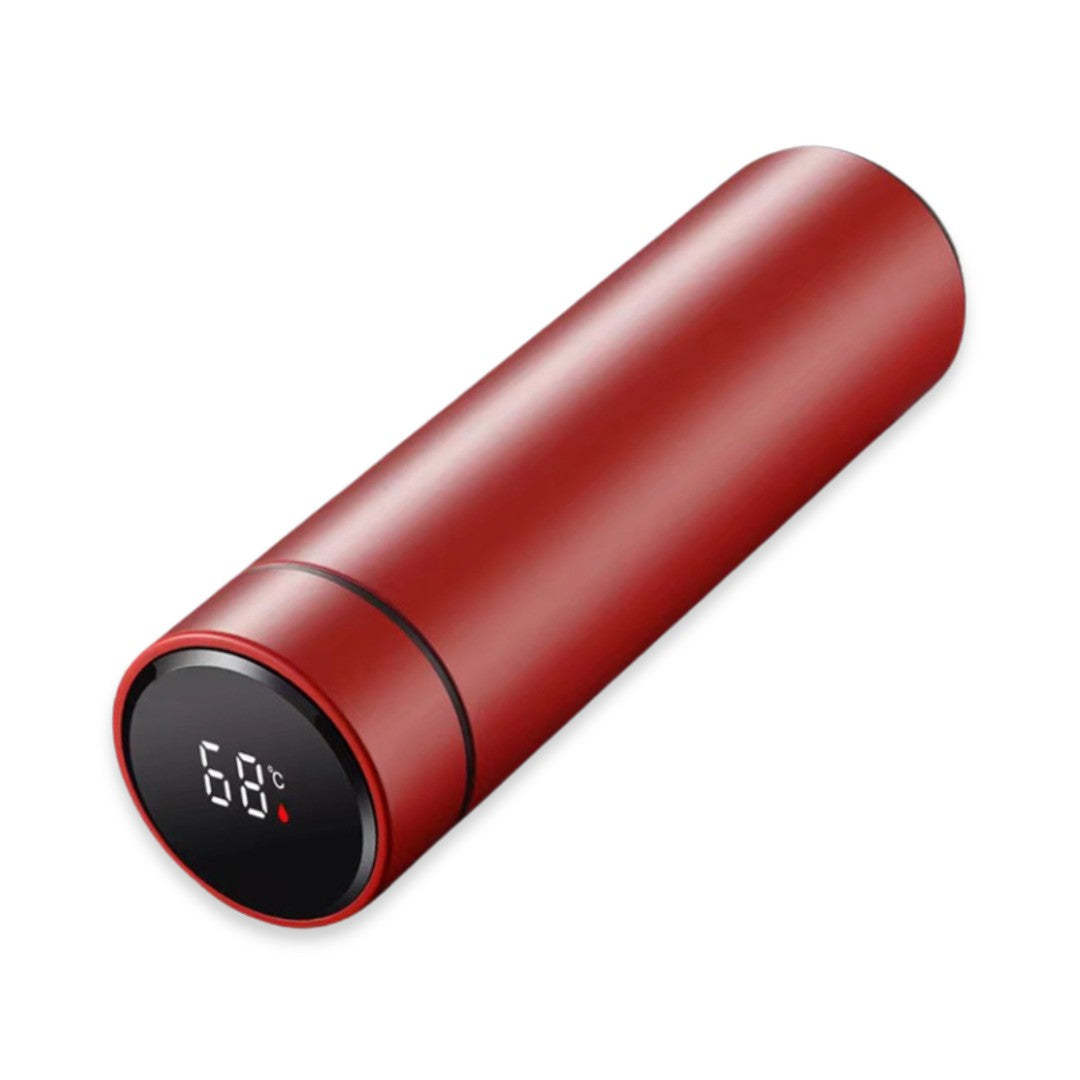 Slimme Thermosfles, Waterfles met Temperatuur 450ml, Fire Red