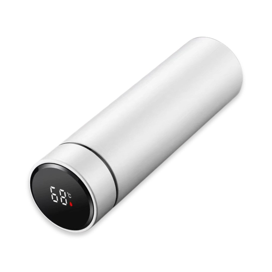 Slimme Thermosfles, Waterfles met Temperatuur 450ml, Frost White