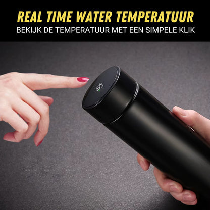 Slimme Thermosfles, Waterfles met Temperatuur 450ml, Temperatuur