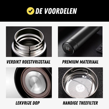 Slimme Thermosfles, Waterfles met Temperatuur 450ml, Voordelen