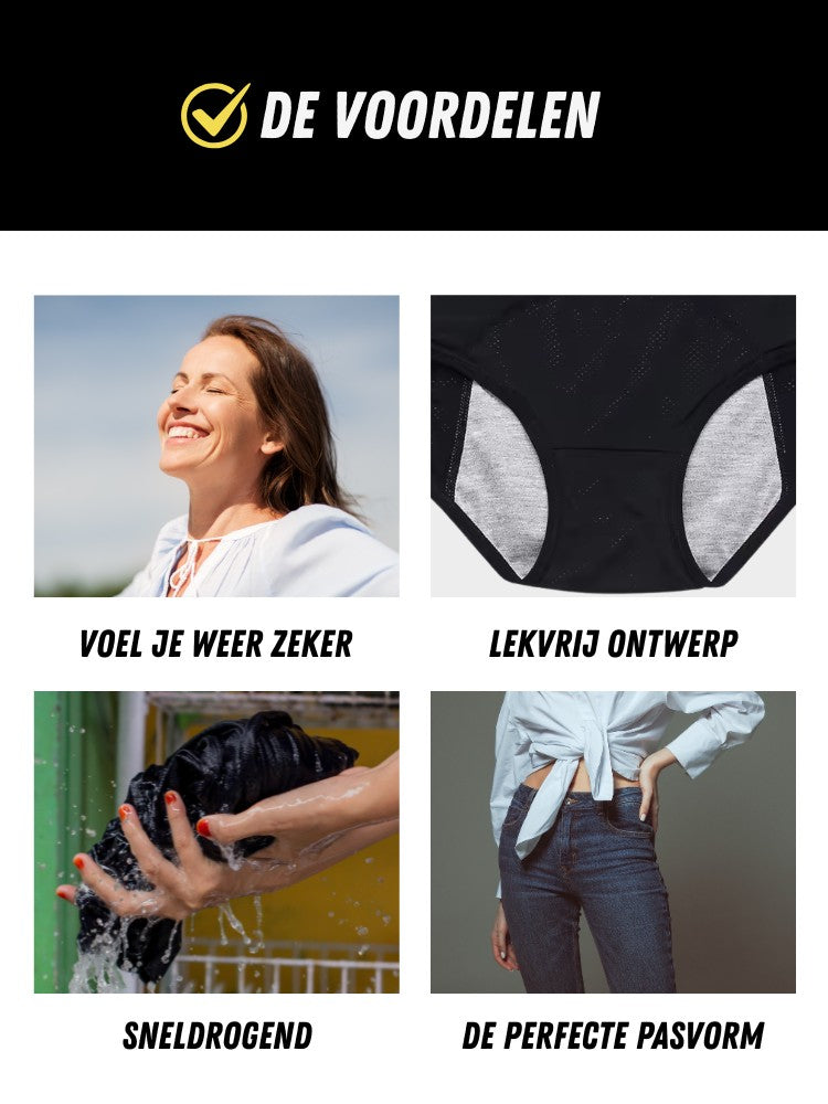SmartCare Menstruatie Slip, Premium Menstruatie Ondergoed, Voordelen