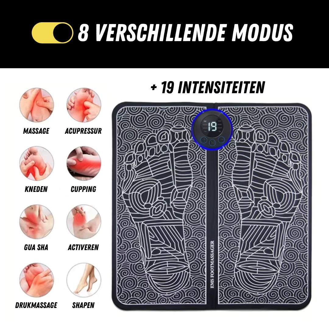 SmartCare Voetmassage Apparaat, EMS Spierstimulator, Modus