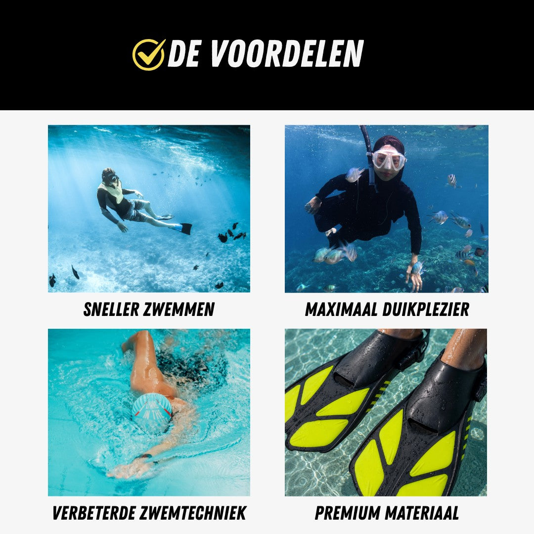 SmartDive™ Flippers, Premium Zwemvliezen, Voordelen