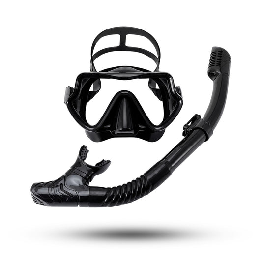 SmartDive™ Snorkelset, Premium Duikbril met Snorkel, Midnight Black