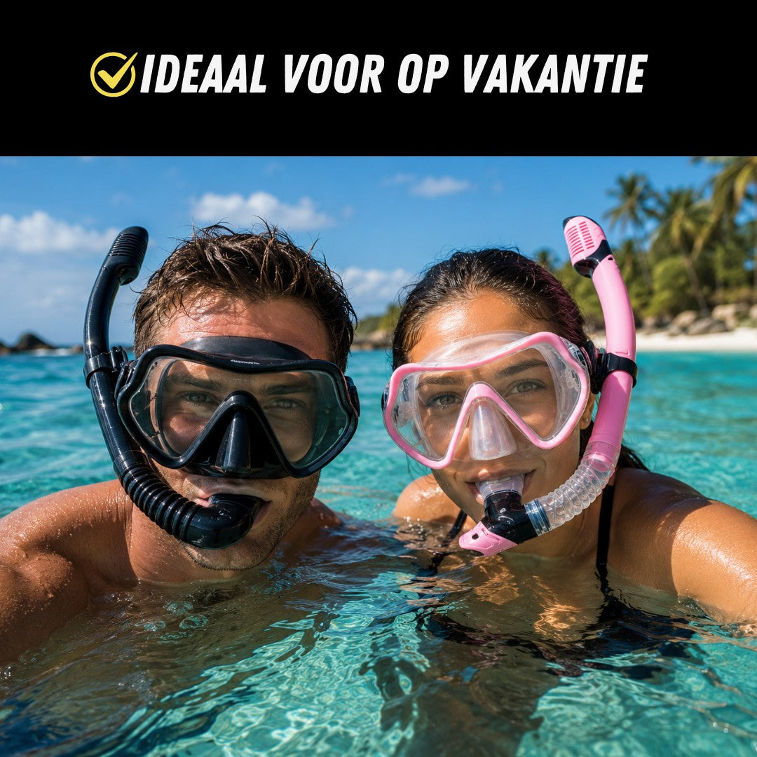 SmartDive™ Snorkelset, Premium Duikbril met Snorkel, Vakantie