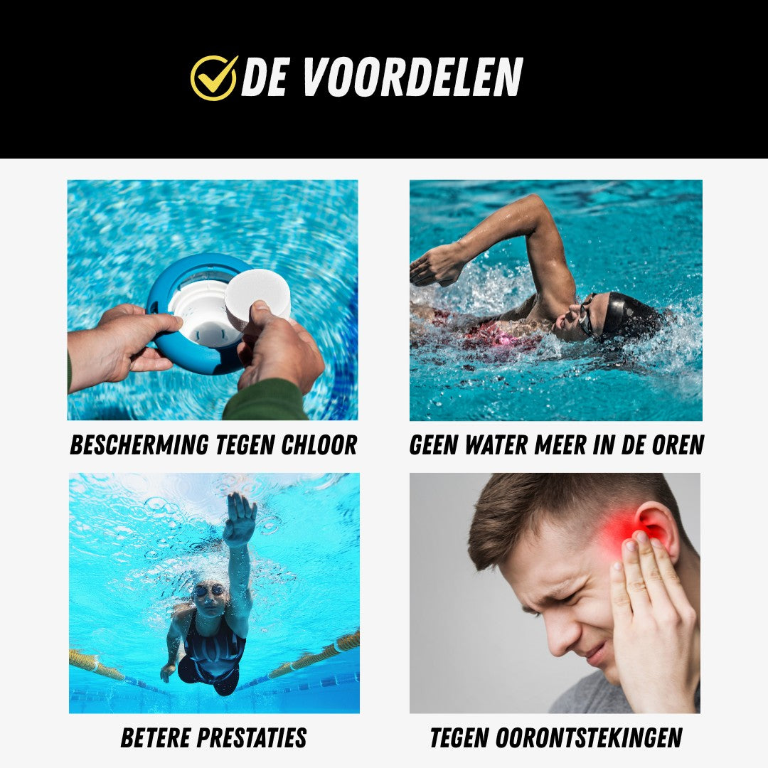 SmartDive™ Zwem Oordoppen, Waterdichte Earplugs, Voordelen