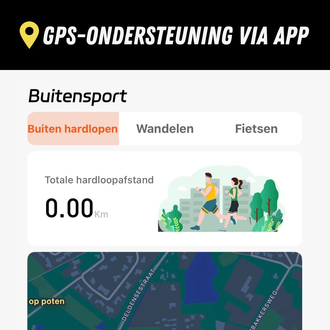 SmartFit 4.0 Sporthorloge, Premium Smartwatch, GPS functie