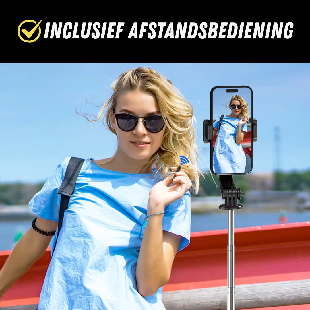 SmartPose Selfie Stick Tripod, Premium Telefoon Statief, Afstandsbediening