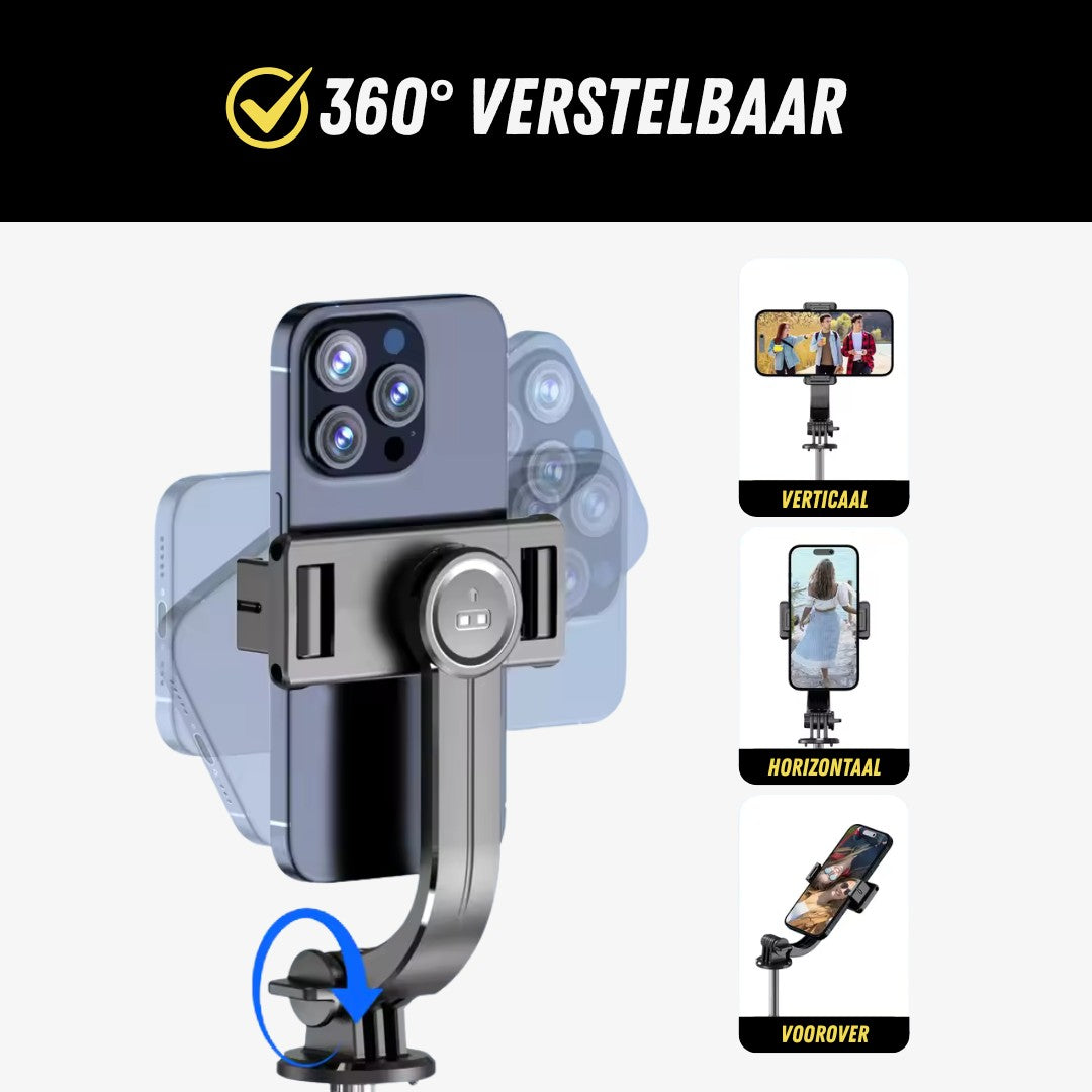 SmartPose Selfie Stick Tripod, Premium Telefoon Statief, Verstelbaar