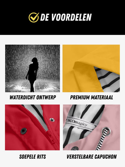 SmartProtect Regenjas Dames, Winddichte Dames Tussenjas, Voordelen