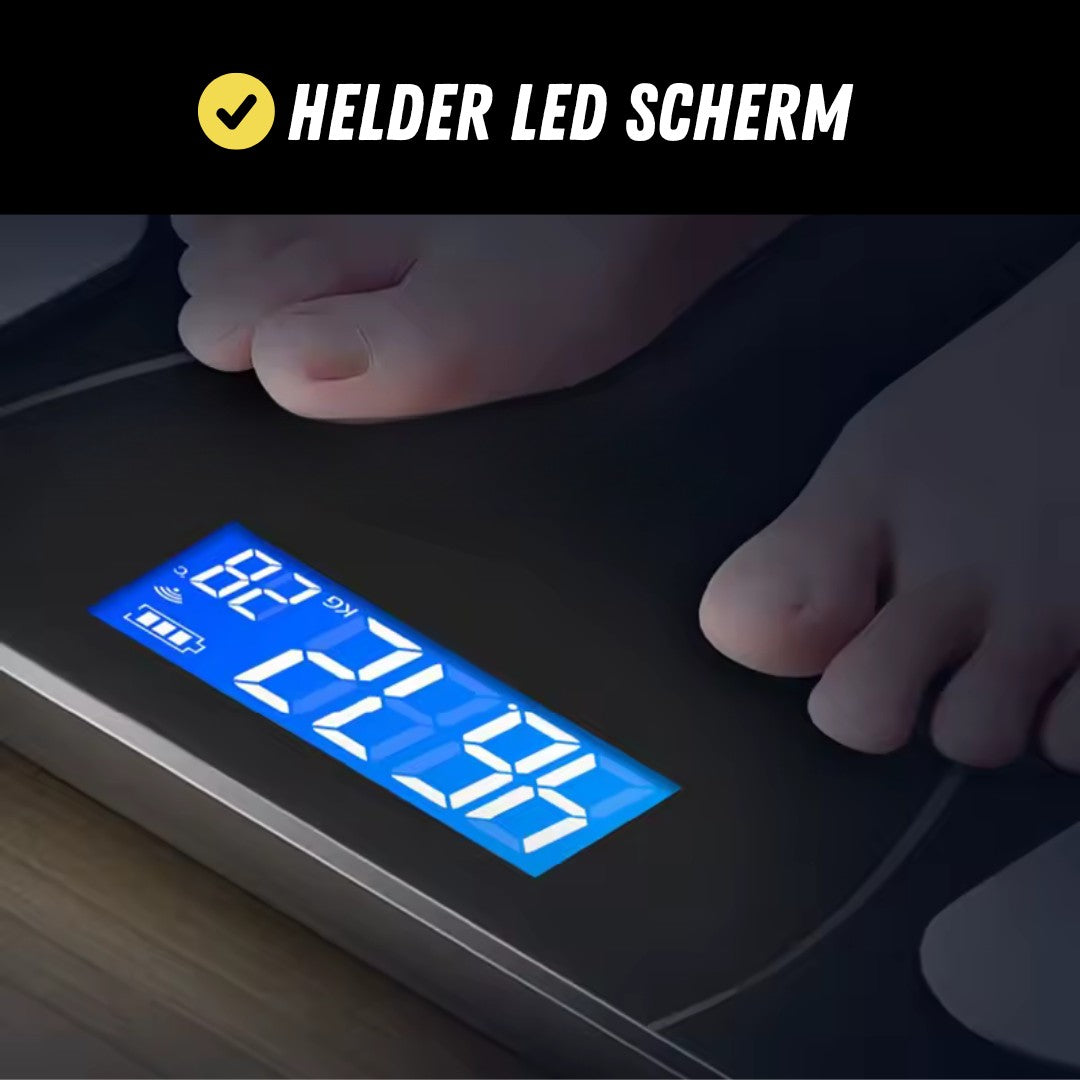 SmartScale Weegschaal, Slimme, Personenweegschaal, Scherm