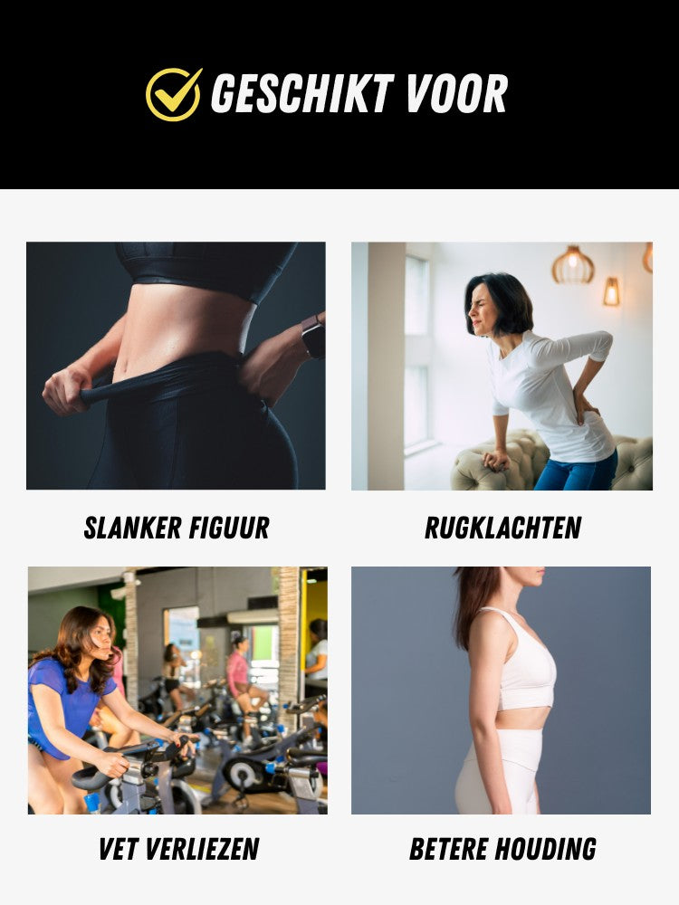 SmartShape™ Corset Premium, Hyperstretch Waist Trainer, Geschikt voor