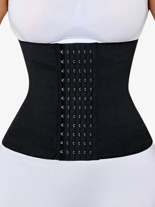 SmartShape™ Corset Premium, Hyperstretch Waist Trainer, Midnight Black