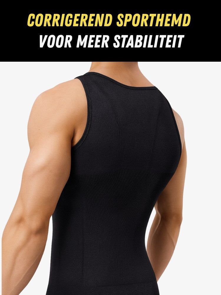 SmartShape Hemd Heren, Corrigerend Sporthemd, Stabiliteit
