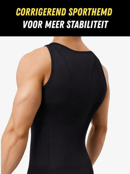 SmartShape Hemd Heren, Corrigerend Sporthemd, Stabiliteit