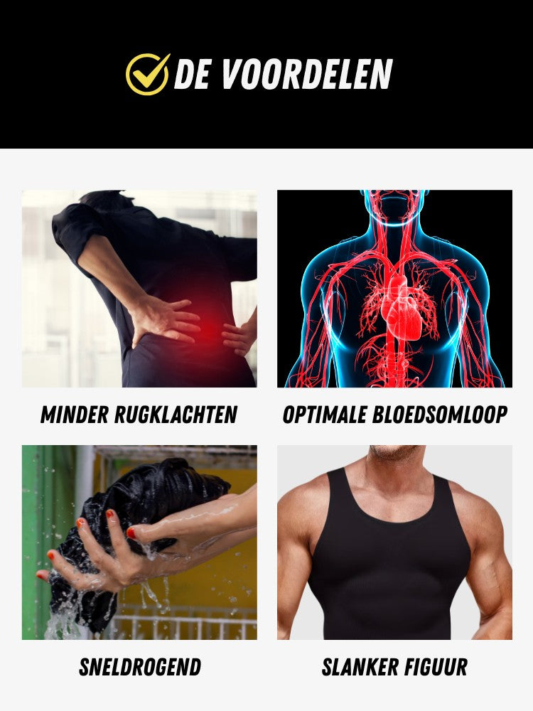 SmartShape Hemd Heren, Corrigerend Sporthemd, Voordelen