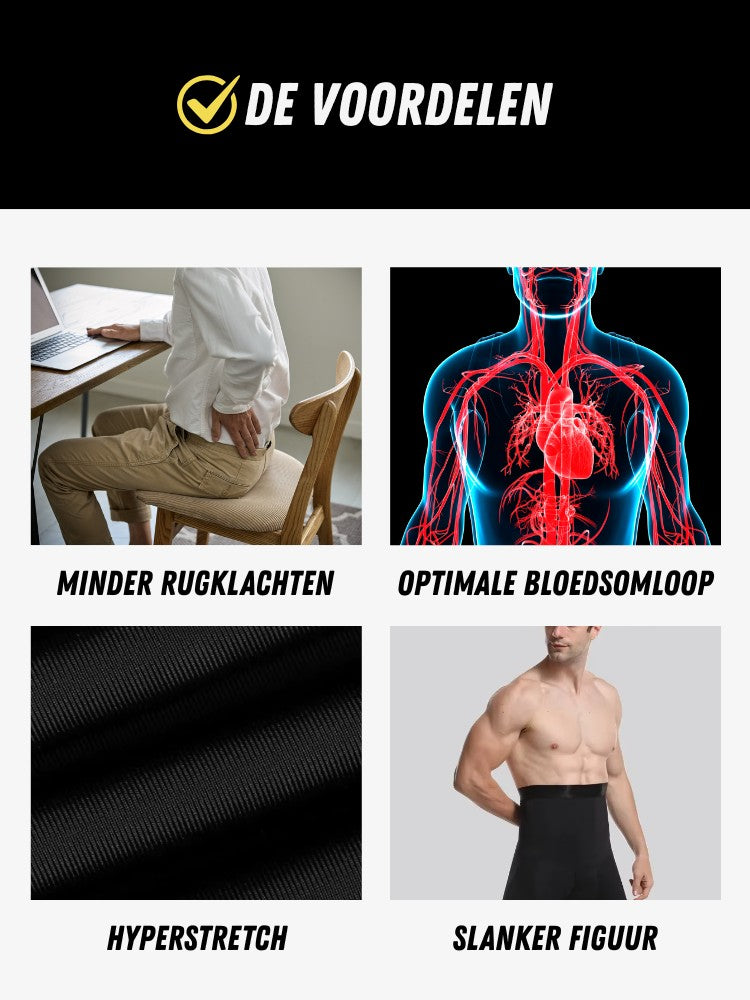 SmartShape Short Heren, Corrigerende Korte Broek, Voordelen