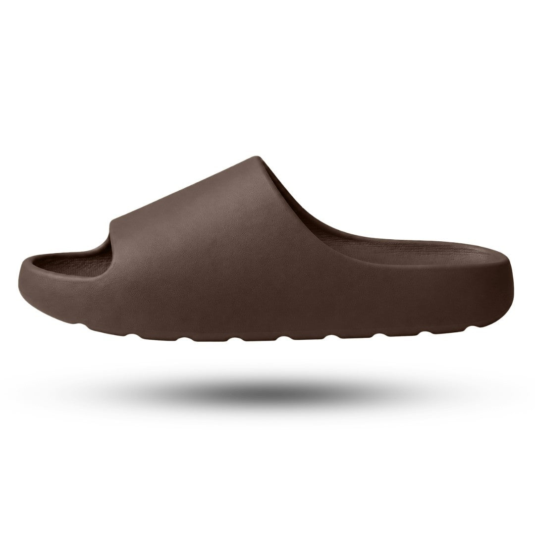 SmartSlide Badslippers, Ergonomische Slippers, Coffee Brown