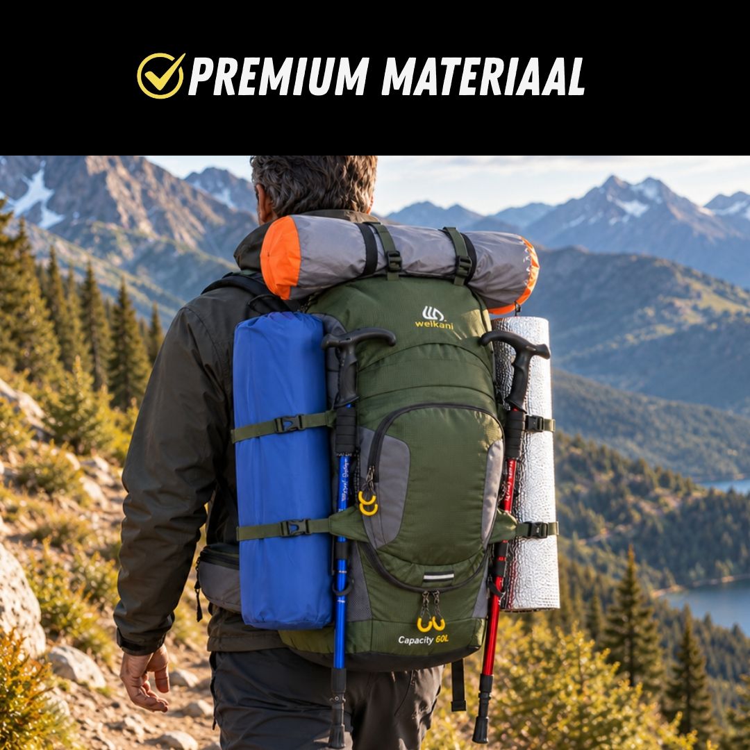 SmartSurvive™ Backpack 2.0, Waterdichte Outdoor Rugzak, Materiaal