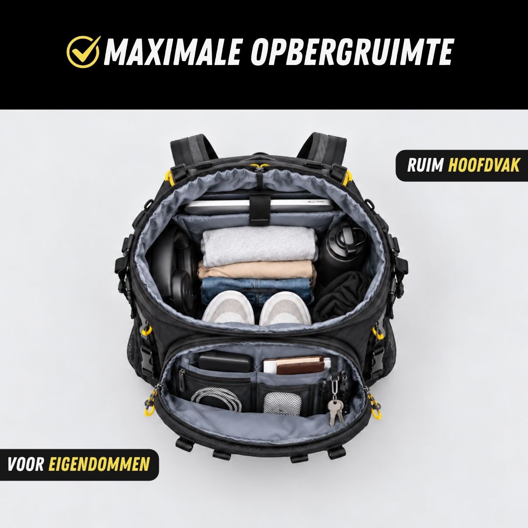 SmartSurvive™ Backpack 2.0, Waterdichte Outdoor Rugzak, Opbergen