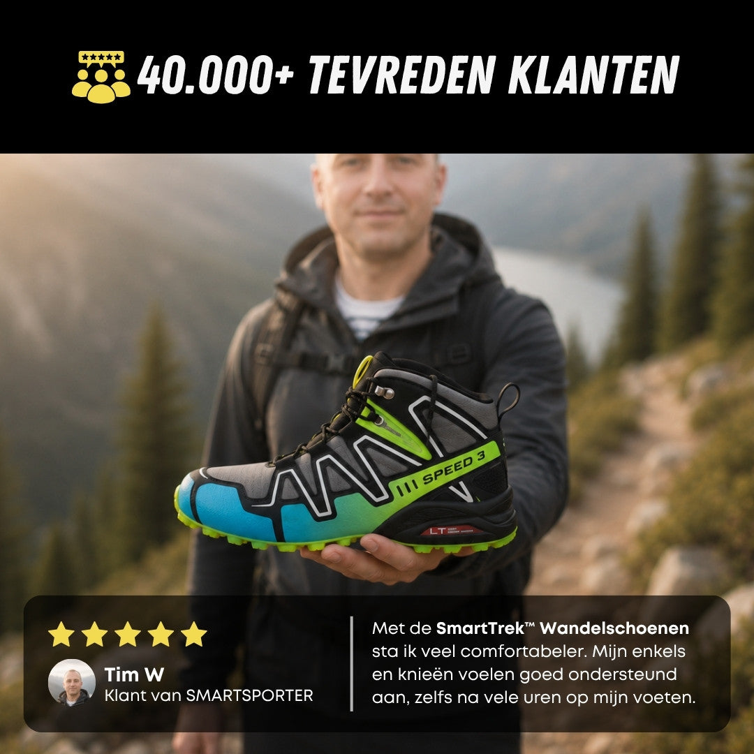SmartTrek™ Wandelschoenen Hoog, Ergonomische Schoenen, Tevreden Klanten