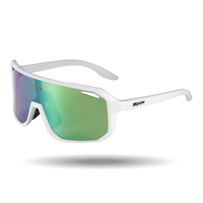 SmartVision Fietsbril, Gepolariseerde Sportbril, Lime White