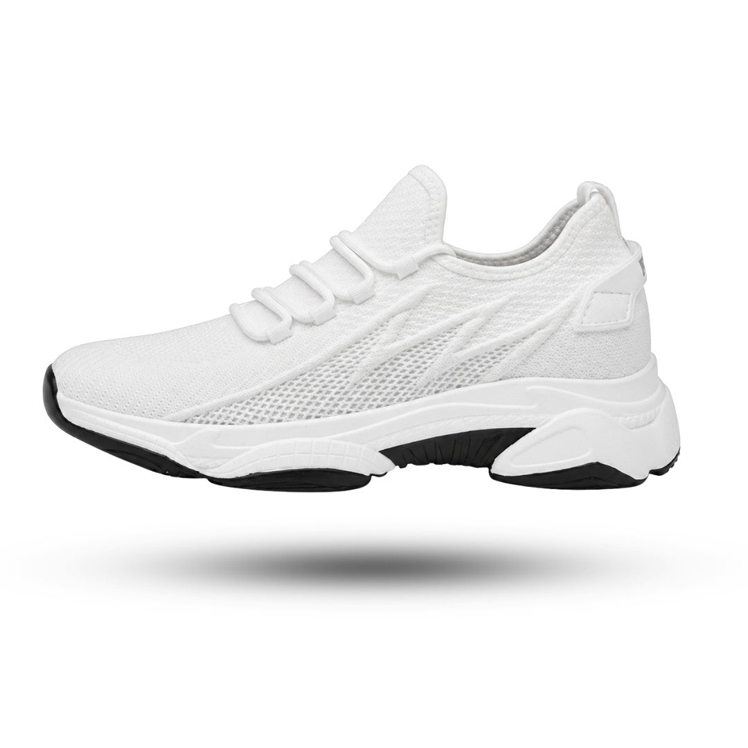 Sneakers met Hakverhoging, Ergonomische Schoenen, Frost White