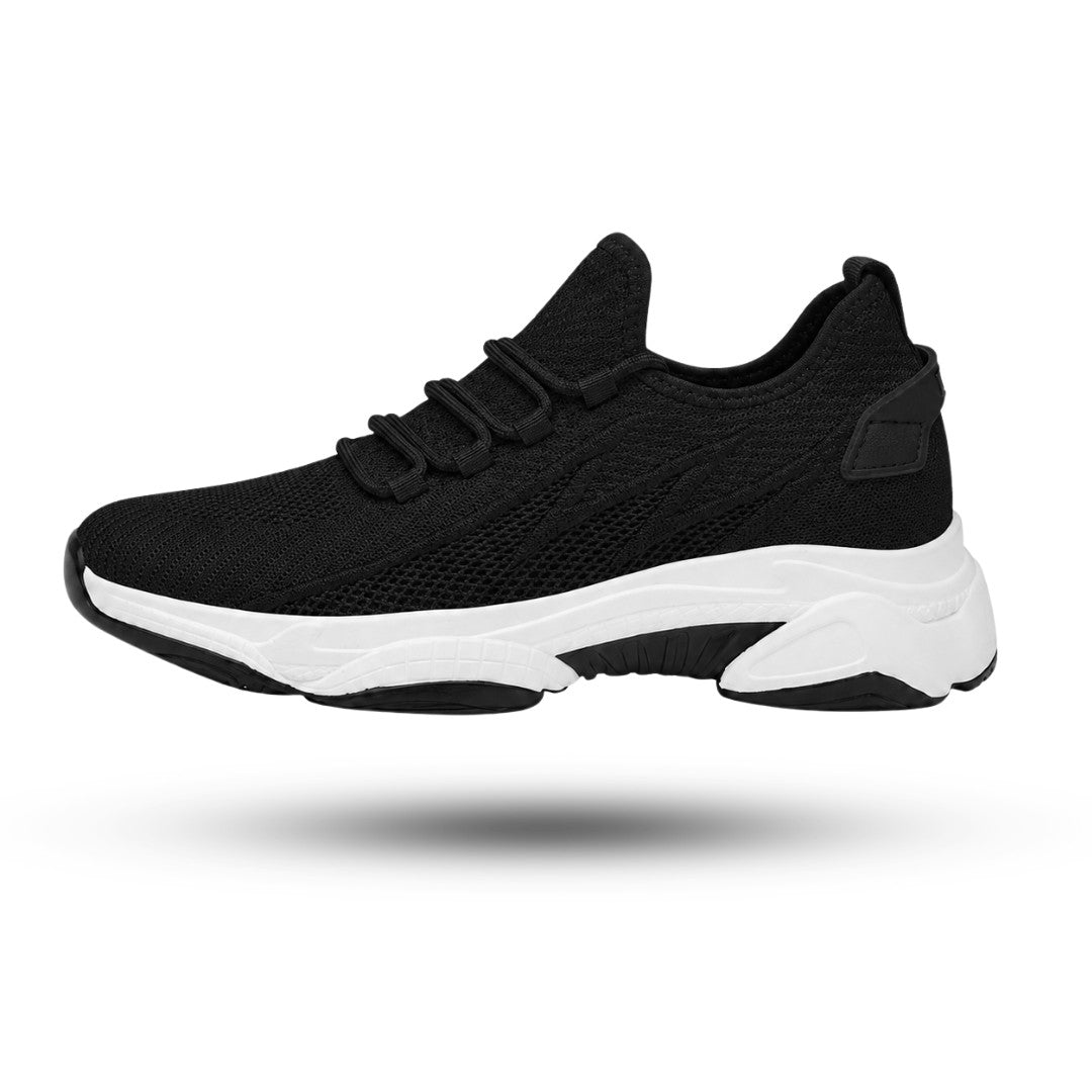 Sneakers met Hakverhoging, Ergonomische Schoenen, Midnight Black