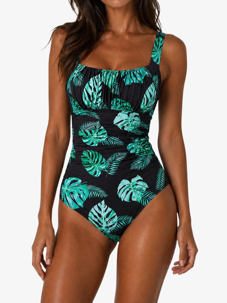 Sophie Badpak, Corrigerend Geplooid Badpak, Tropical Green