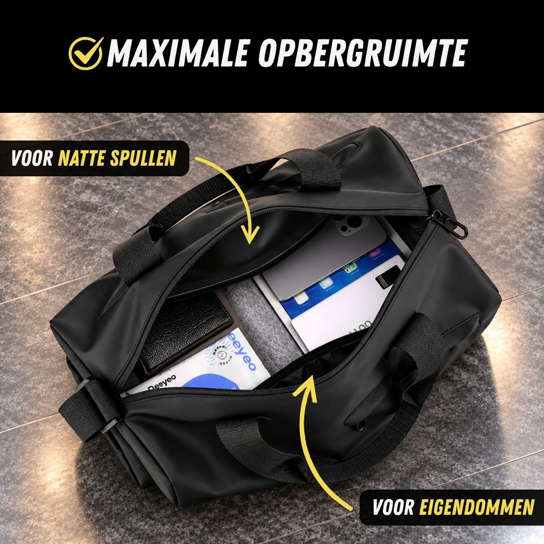 Sporttas met Schoenenvak, Waterdichte Sporttas, Opbergruimte
