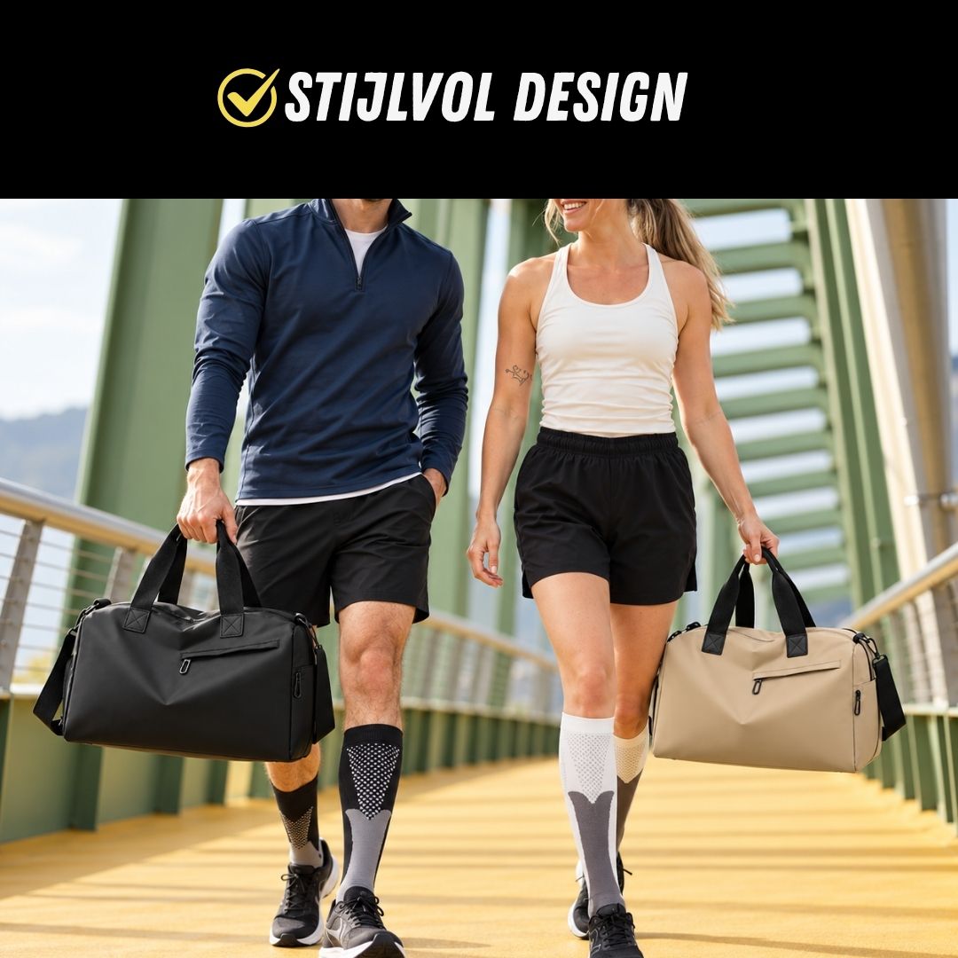 Sporttas met Schoenenvak, Waterdichte Sporttas, Stijlvol Design
