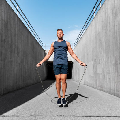 Staaldraad Springtouw, Crossfit en Fitness Speed Rope, Man